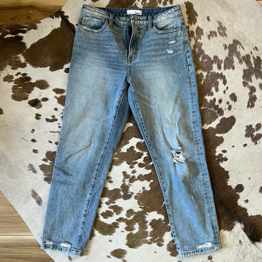 Vervet 90s Mom Jean Cropped